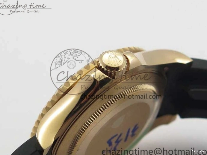 MiroTime 0112 WeatherProof Yacht-Master 40 116695SATS Bp Maker Best Edition Black Dial on Rubber Strap SA 3001